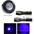 405nm 395nm 385nm ultraviolet uv led flashlight